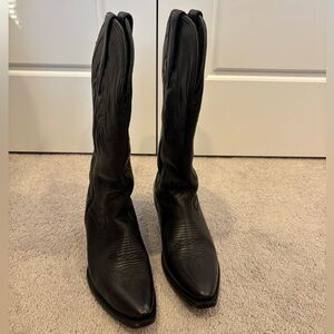 Tecovas Black Annie Heeled Boots